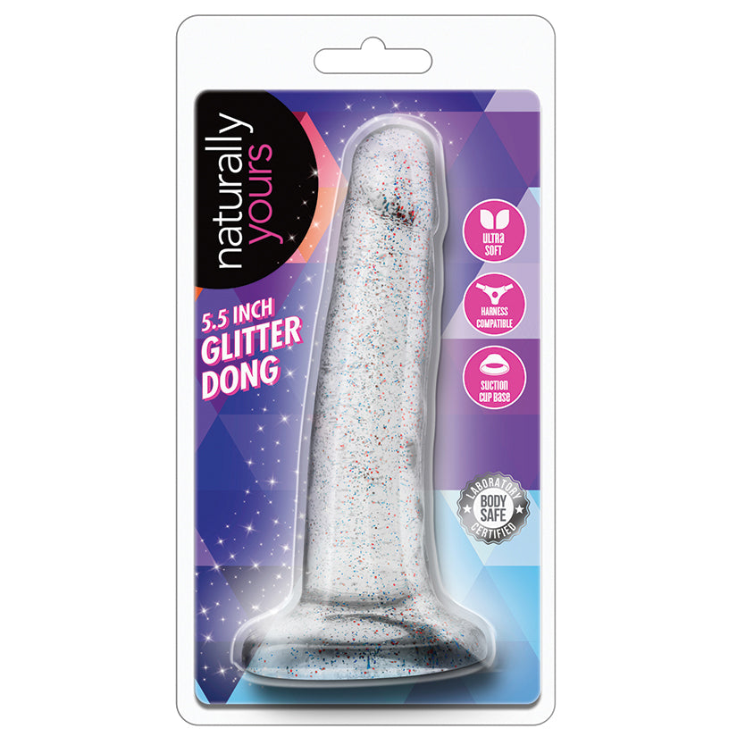Naturally Yours Glitter Dong-Clear 5.5 - UABDSM