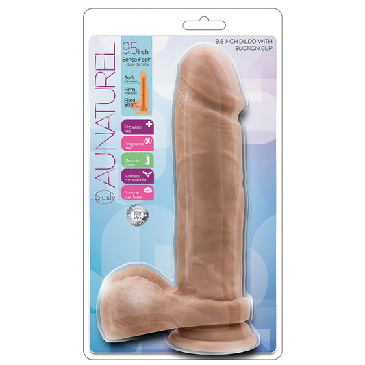 Au Naturel Dildo with Suction Cup-Mocha 9.5 Au Naturel Dildo with Suction Cup-Mocha 9.5 - UABDSM