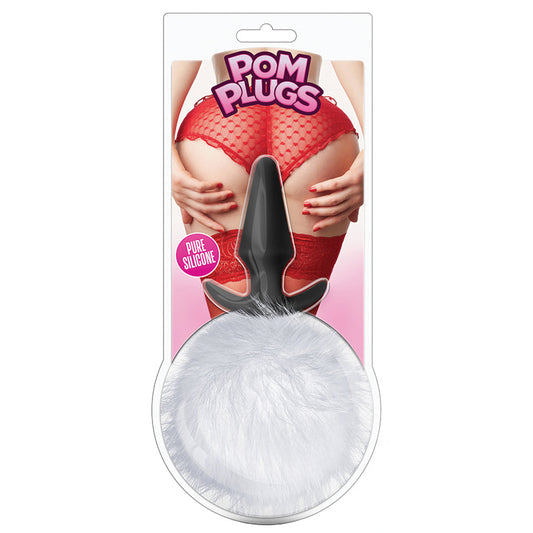 Pom Plugs Fur Pom Pom - White Pom Plugs Fur Pom Pom - White - UABDSM