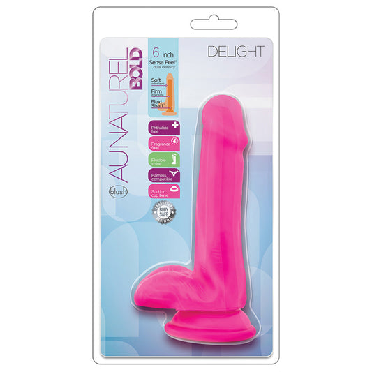 Au Naturel Bold Delight Dildo-Pink 6 Au Naturel Bold Delight Dildo-Pink 6 - UABDSM