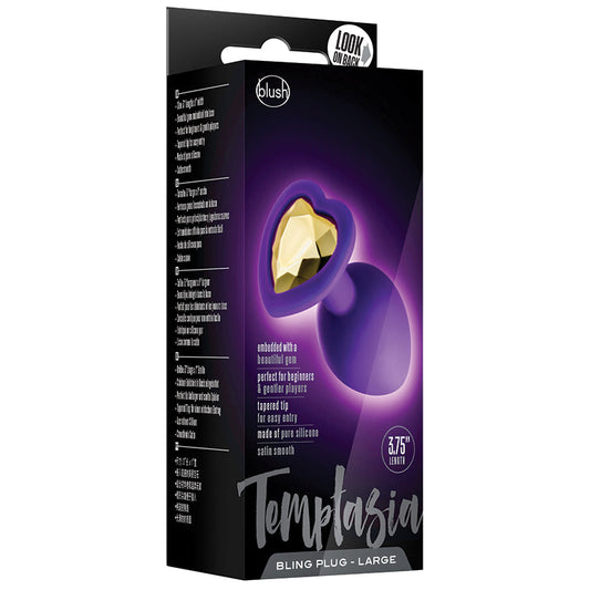 Temptasia Bling Plug-Large Purple Temptasia Bling Plug-Large Purple - UABDSM