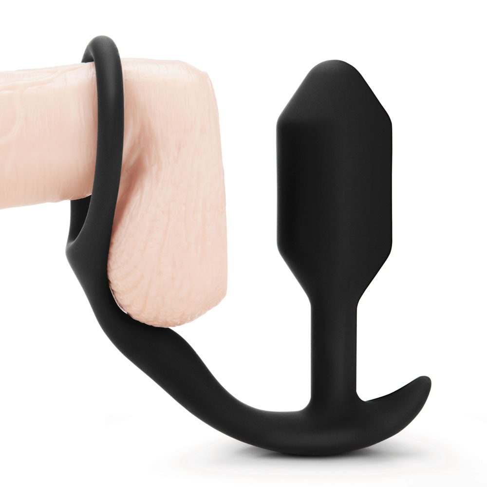 b-Vibe Snug And Tug Anal Plug And Cock Ring - UABDSM