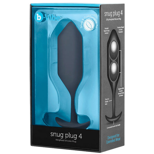 B-Vibe Snug Plug 4-Black B-Vibe Snug Plug 4-Black - UABDSM