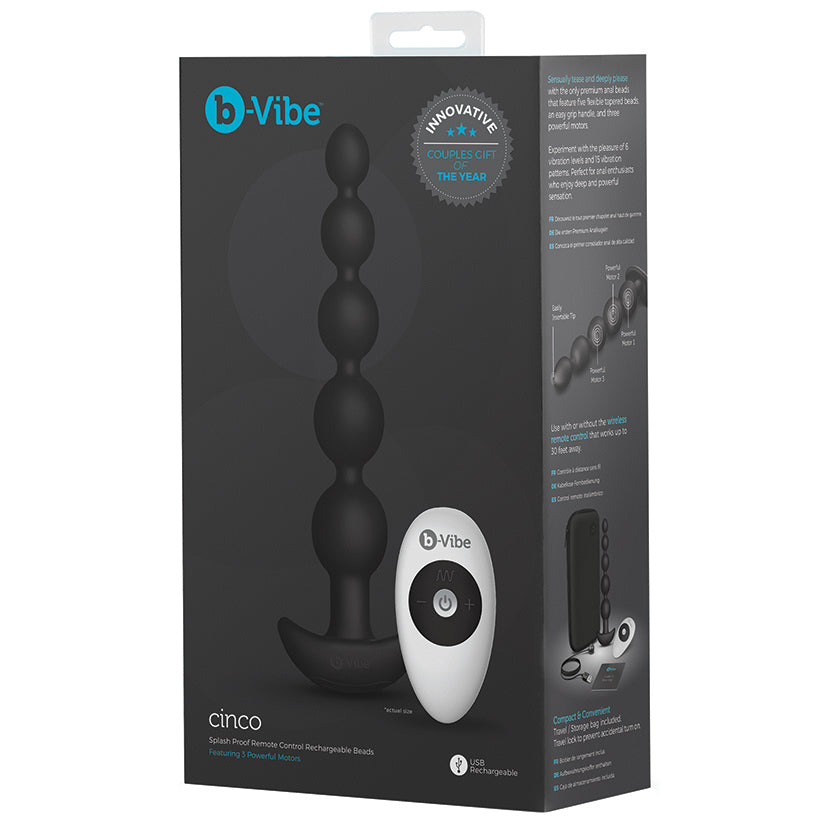B-Vibe Cinco Anal Beads - UABDSM