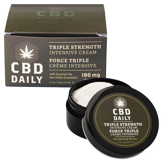 Hemp Daily Triple Strength Intensive Cream 1.7 Fl Oz. 180mg Hemp Daily Triple Strength Intensive Cream 1.7 Fl Oz. 180mg - UABDSM