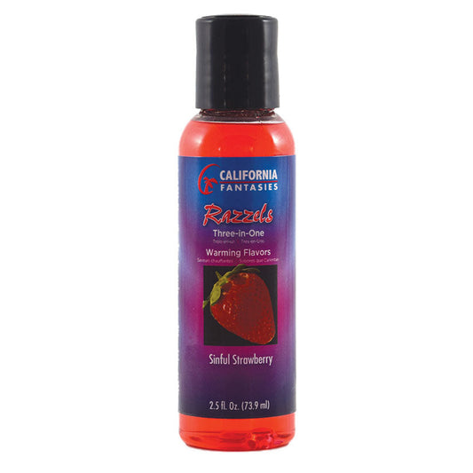 Razzels Warming Lubricant - Sinful Strawberry - 2 Oz. Bottle Razzels Warming Lubricant - Sinful Strawberry - 2 Oz. Bottle - UABDSM