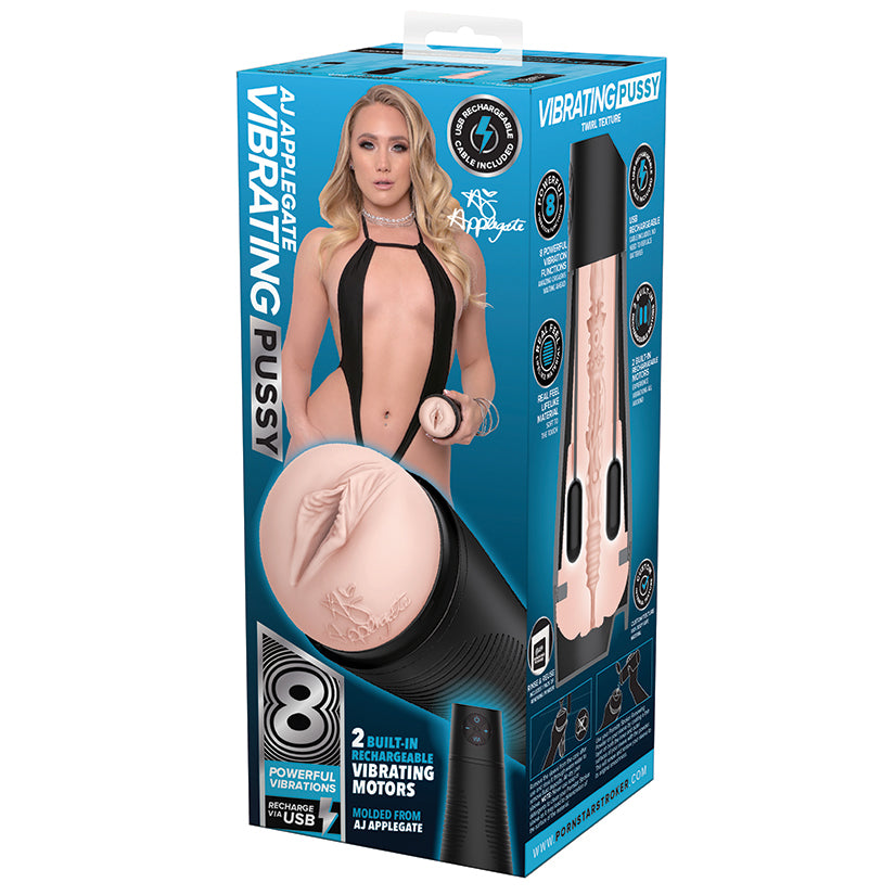 Pornstar AJ Applegate Rechargeable Vibrating Pussy - UABDSM