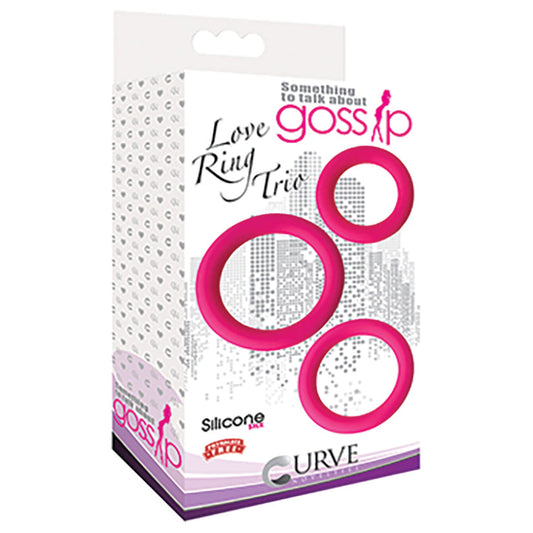 Gossip Love Ring Trio-Magenta Gossip Love Ring Trio-Magenta - UABDSM