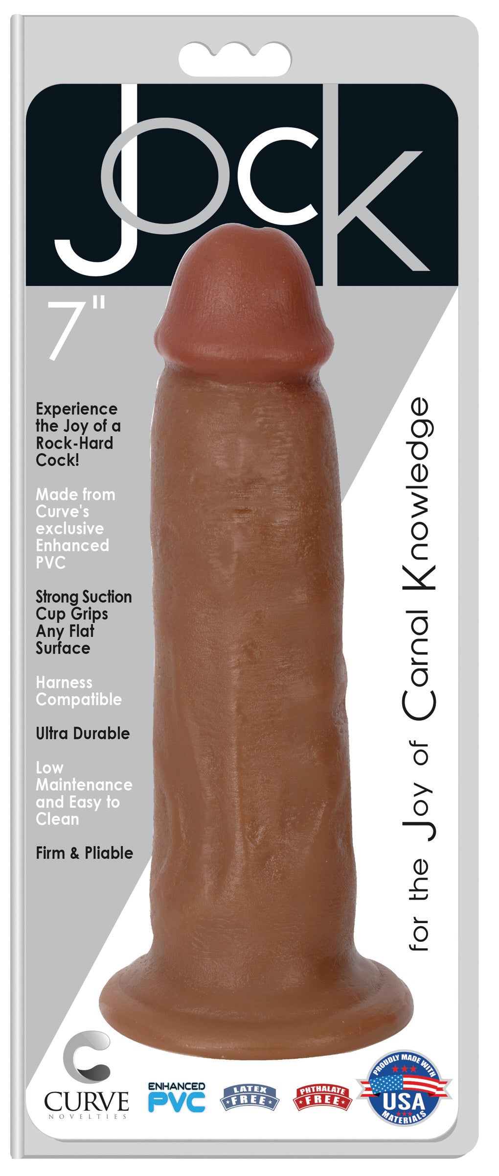 Jock 7 Inch Suction Cup Dildo - Medium - UABDSM