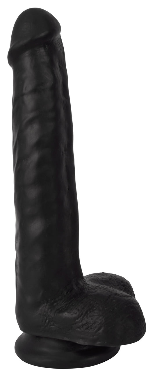 Thinz 8 Inch Slim Dildo with Balls - Black Thinz 8 Inch Slim Dildo with Balls - Black - UABDSM