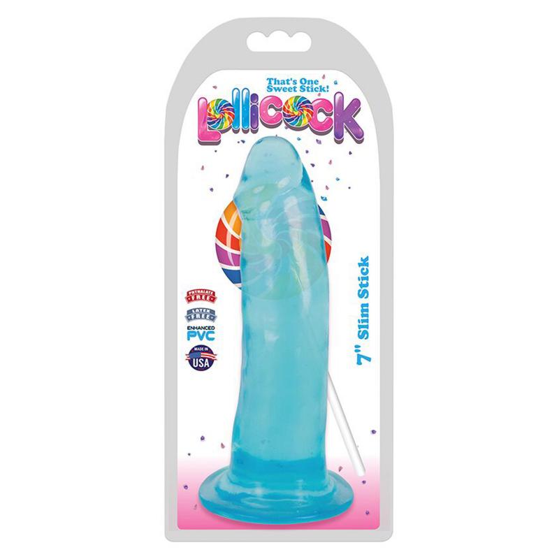 Lollicock - Dildo Slim Stick - Berry Ice - 17.7 Cm - UABDSM