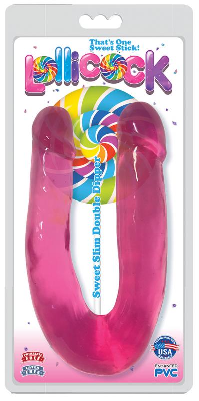 Lollicock Double Dildo - Cherry - UABDSM