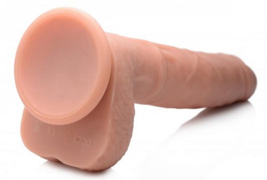 Vibrating & Thrusting XL Dildo With Suction Cup And Balls - UABDSM