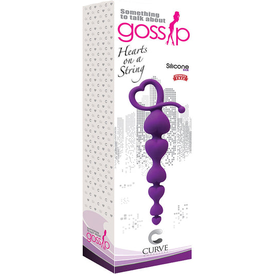 Gossip Hearts on a String-Violet Gossip Hearts on a String-Violet - UABDSM