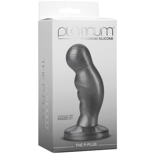Platinum Premium Silicone - the P-Plug - Charcoal Platinum Premium Silicone - the P-Plug - Charcoal - UABDSM