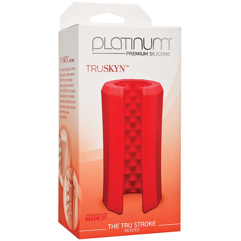 Platinum TruSkyn The Tru Stroke Beaded-Red - UABDSM
