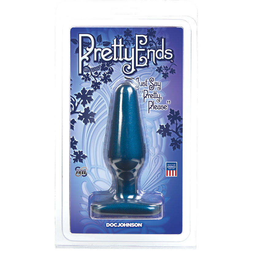 Pretty Ends Iridescent Butt Plugs - Medium - Midnight Blue - UABDSM