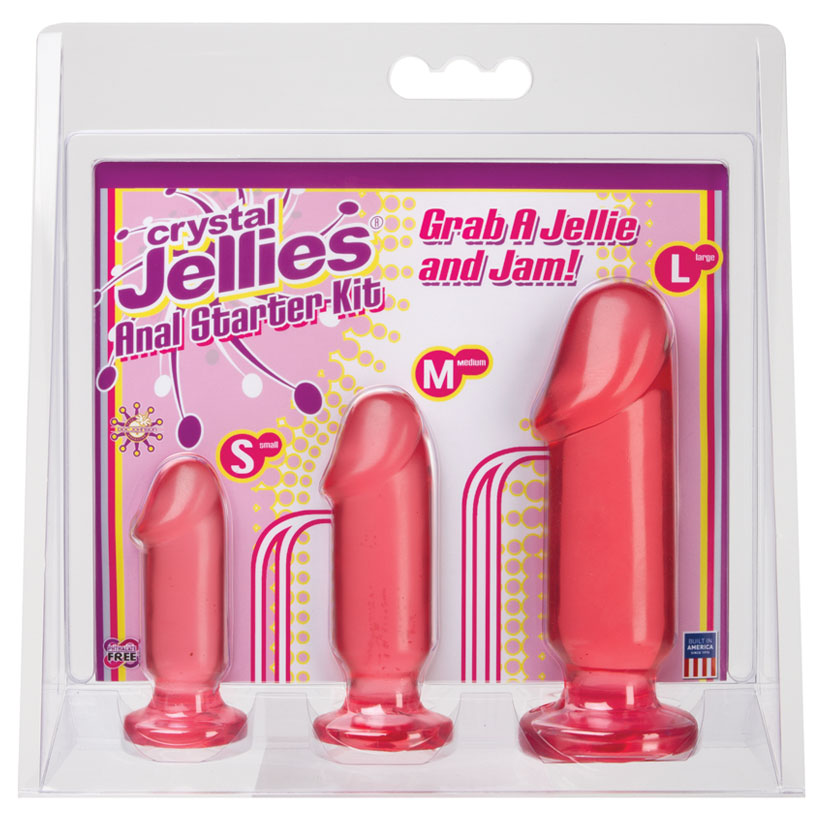Crystal Jellies Anal Starter Kit - Pink - UABDSM