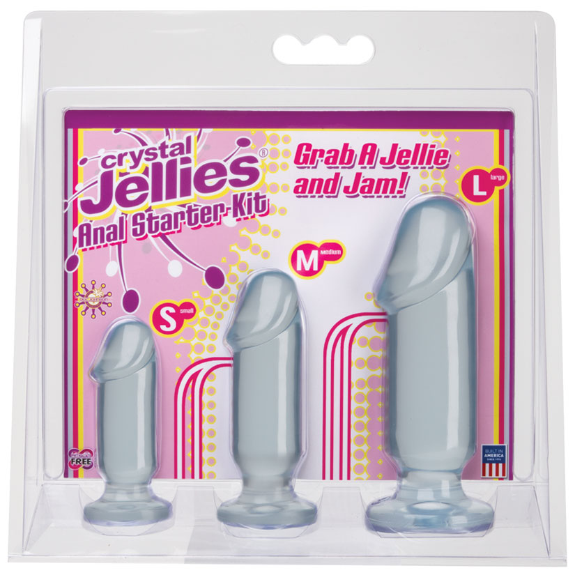 Crystal Jellies Anal Starter Kit-Grey - UABDSM
