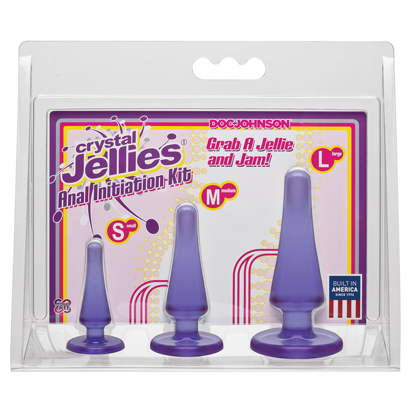 Crystal Jellies Anal Initiation Kit - Purple - UABDSM