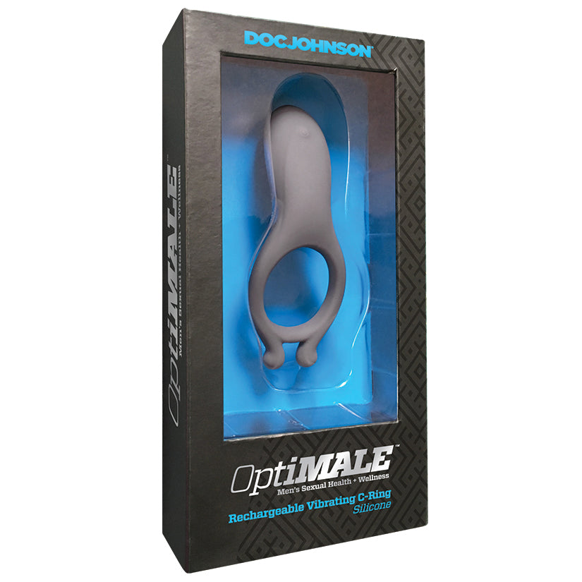 OptiMale Rechargeable Vibrating C-Ring-Slate - UABDSM