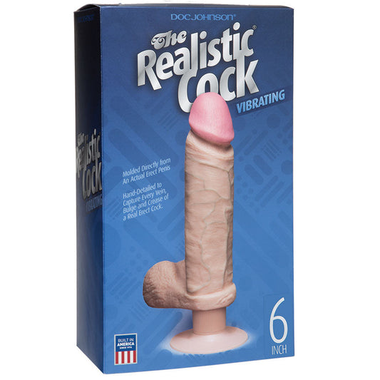 The Original Vibro Realistic Cocks 6-Inch - White The Original Vibro Realistic Cocks 6-Inch - White - UABDSM