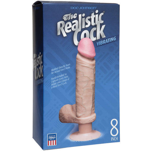 The Original Vibro Realistic Cocks 8-Inch - White The Original Vibro Realistic Cocks 8-Inch - White - UABDSM