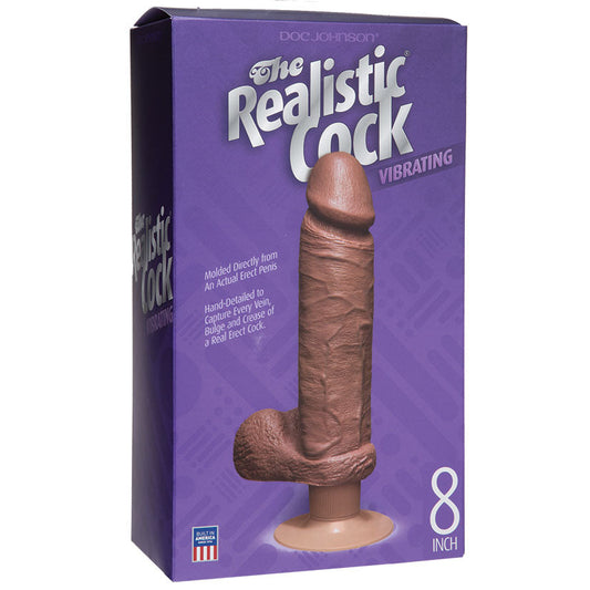 Vibro Realistic Cock-Caramel 8 Vibro Realistic Cock-Caramel 8 - UABDSM
