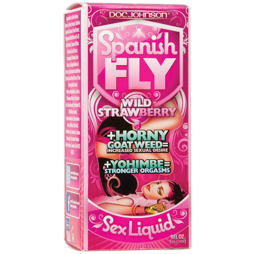Spanish Fly Sex Drops- 1 Fl. Oz. - Wild Strawberry - UABDSM
