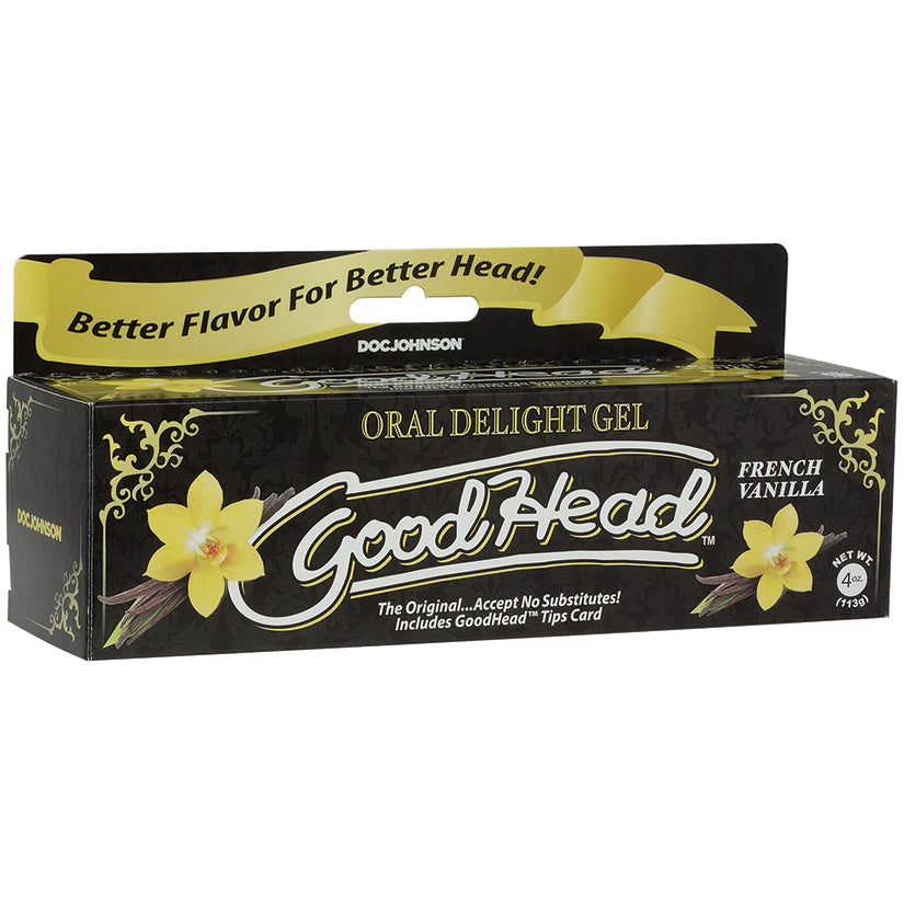 Goodhead - Oral Delight Gel - 4 Oz Tube - French Vanilla - UABDSM