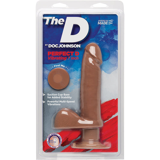 The D - Perfect D Vibrating 7 - Caramel The D - Perfect D Vibrating 7 - Caramel - UABDSM
