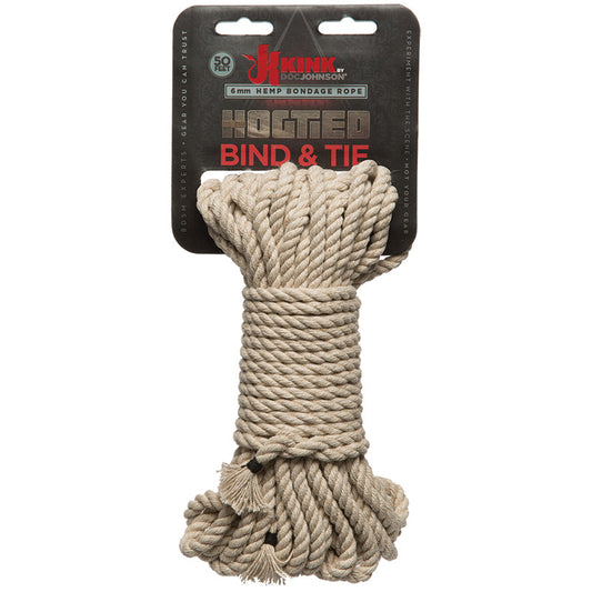 Bind & Tie Hemp Bondage Rope - 50 Ft Bind & Tie Hemp Bondage Rope - 50 Ft - UABDSM