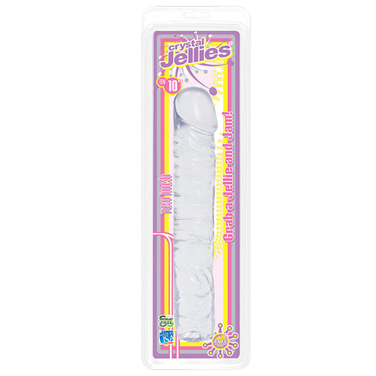 Crystal Jellies Classic Dong 10 Inch - Clear Crystal Jellies Classic Dong 10 Inch - Clear - UABDSM