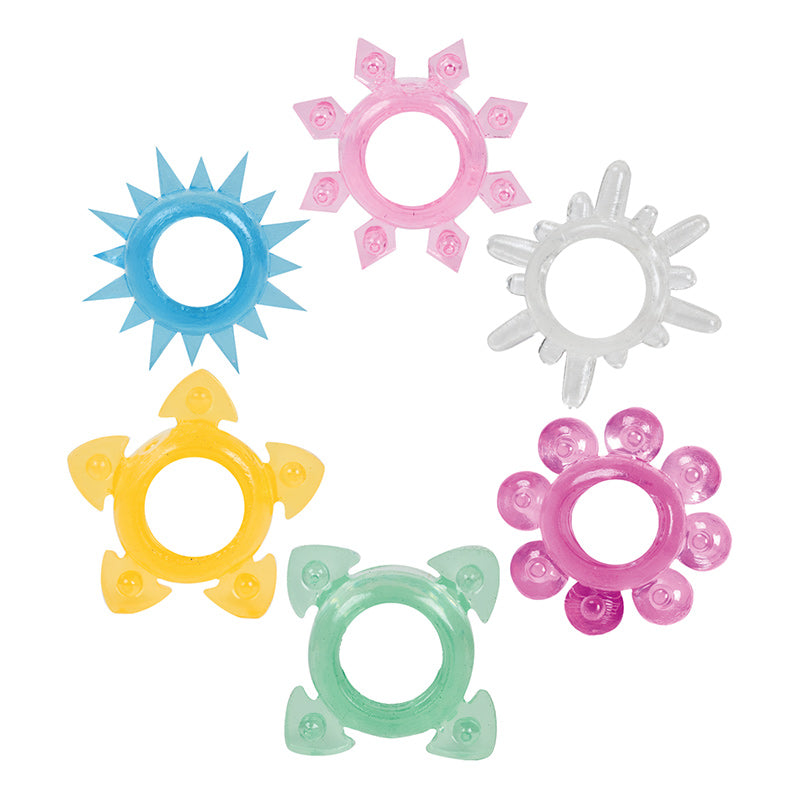 Tower Of Power Cock Rings 6 Pack - UABDSM