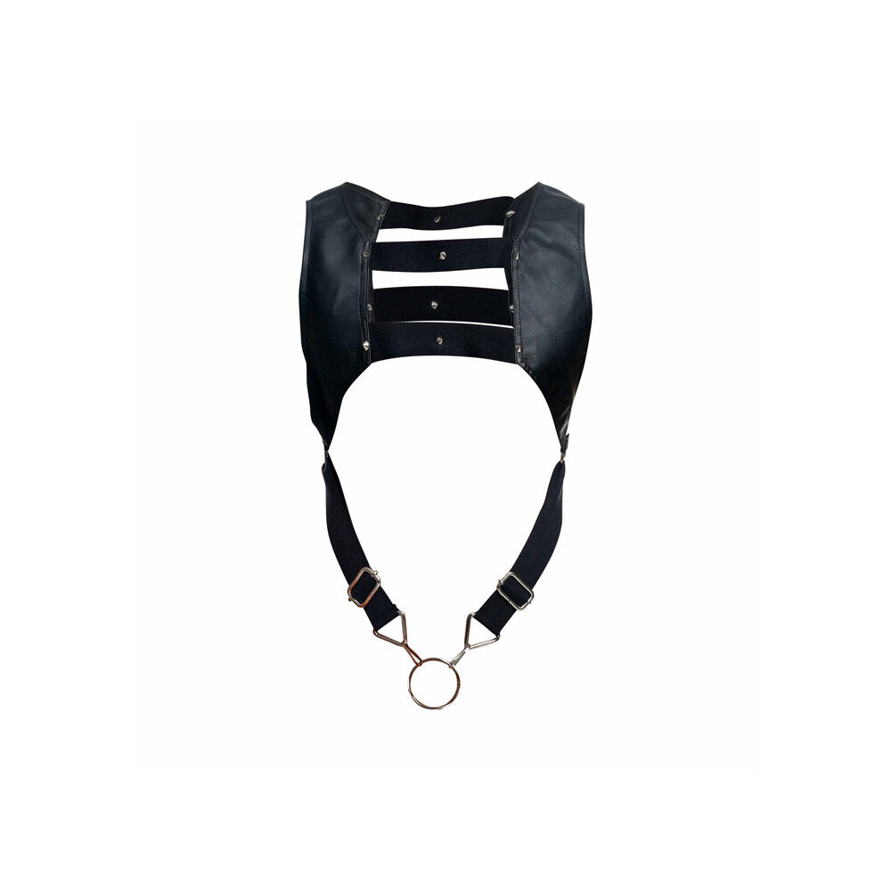 Male Basics Dngeon Crop Top Cockring Harness - UABDSM