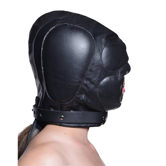 Leather Padded Hood with Mouth Hole - MediumLarge - UABDSM