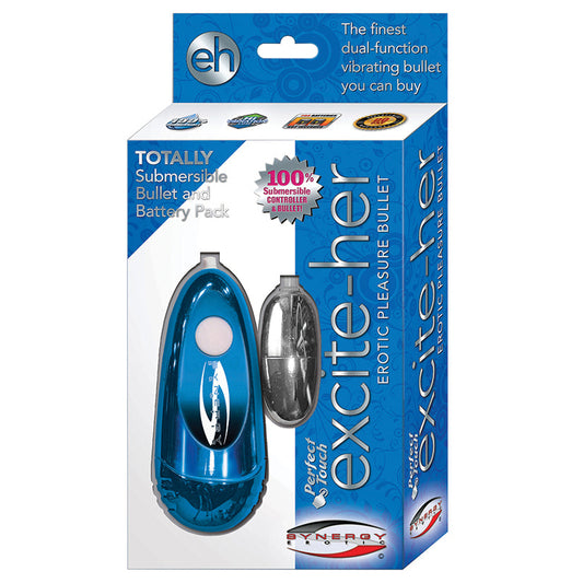 Excite-Her Erotic Pleasure Bullet-Luster Blue Excite-Her Erotic Pleasure Bullet-Luster Blue - UABDSM