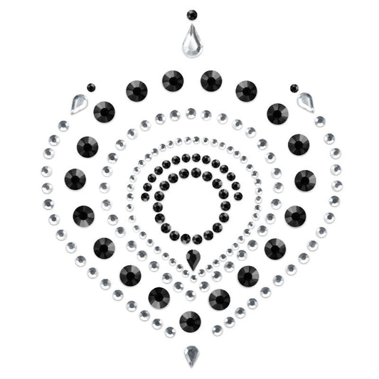 Bijoux Indscrets Flamboyant Body Jewelery Black And Silver - UABDSM