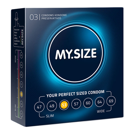My.Size Natural Latex Condom 53 Width 3 PCS My.Size Natural Latex Condom 53 Width 3 PCS - UABDSM