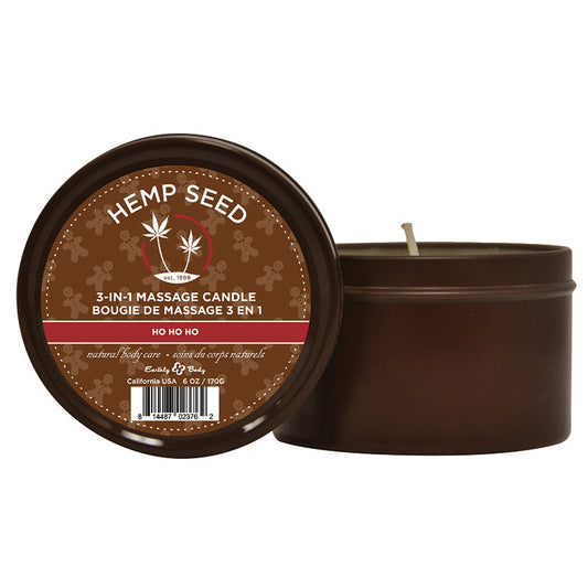 Ho Ho Ho Candle With Hemp - 6 Oz. Ho Ho Ho Candle With Hemp - 6 Oz. - UABDSM