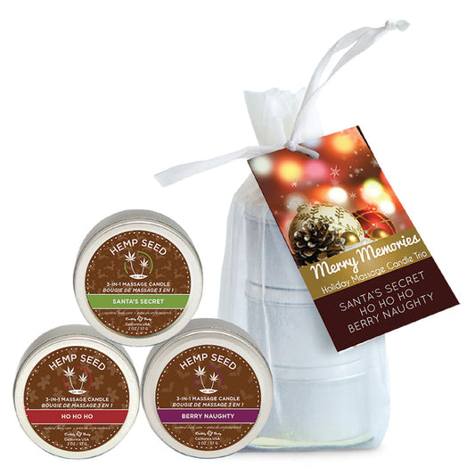 Earthly Body Holiday Christmas Massage Candle Trio Earthly Body Holiday Christmas Massage Candle Trio - UABDSM