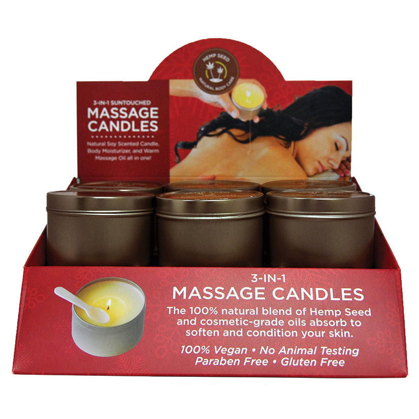 Earthly Body Holiday Christmas 2017 Massage Candle Display - UABDSM