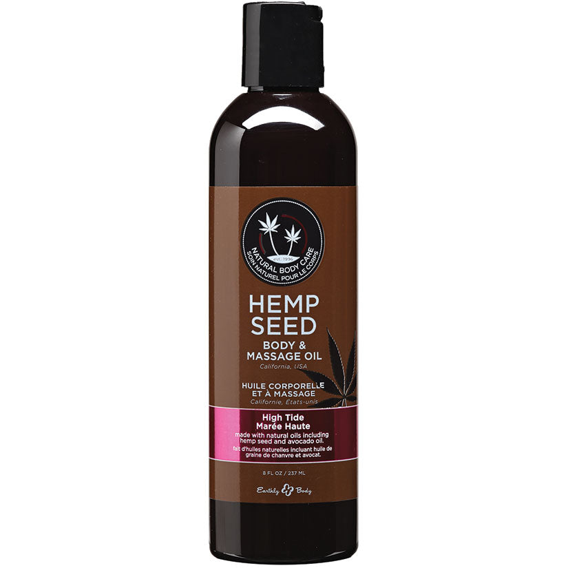 Earthly Body Hemp Seed Massage Oil-High Tide 8oz - UABDSM
