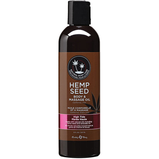 Earthly Body Hemp Seed Massage Oil-High Tide 8oz Earthly Body Hemp Seed Massage Oil-High Tide 8oz - UABDSM