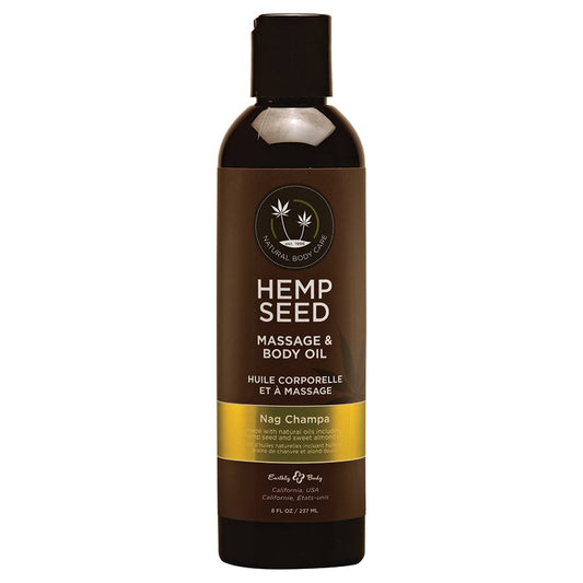 Hemp Seed Massage Oil - 8 Fl. Oz. - Nag Champa Hemp Seed Massage Oil - 8 Fl. Oz. - Nag Champa - UABDSM