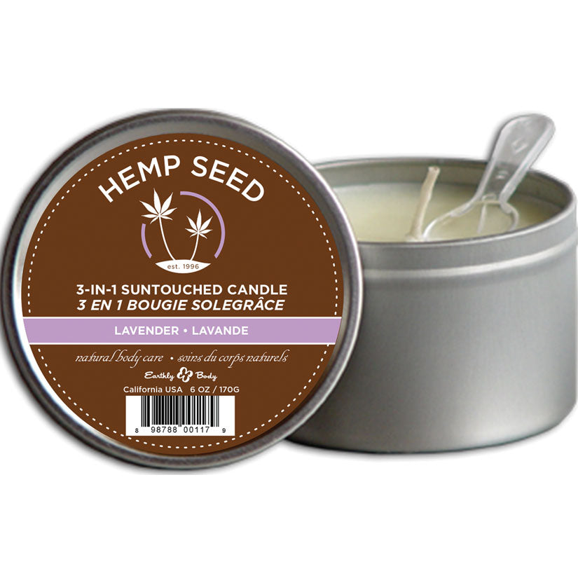 Lavender Suntouched Candle With Hemp 6 Oz - UABDSM