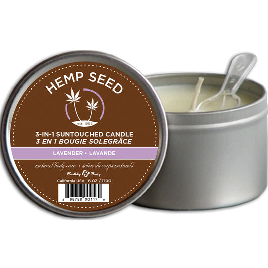Lavender Suntouched Candle With Hemp 6 Oz Lavender Suntouched Candle With Hemp 6 Oz - UABDSM