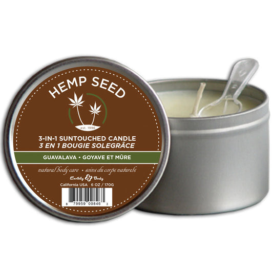 3 in 1 Guavalava Suntouched Candle With Hemp 6.8 Oz 3 in 1 Guavalava Suntouched Candle With Hemp 6.8 Oz - UABDSM