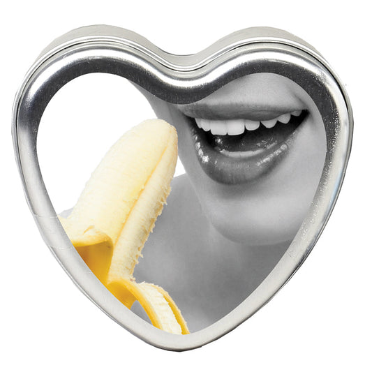 Edible Heart Candle - Banana - 4 Oz. Edible Heart Candle - Banana - 4 Oz. - UABDSM