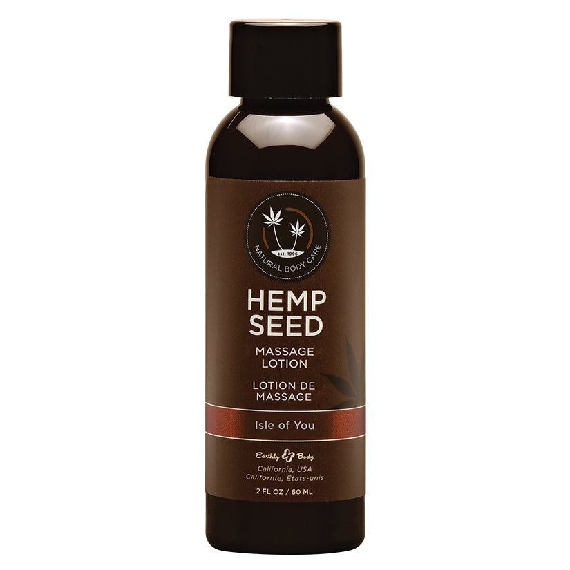 Earthly Body Hemp Seed Massage Lotion-Isle of You 2oz - UABDSM